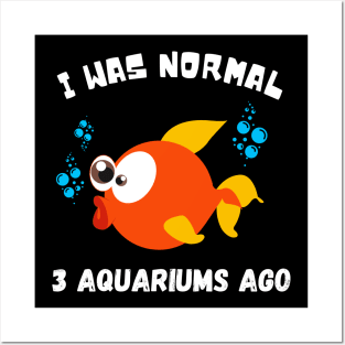 Fish Lover Aqarium Owner Goldfisch Funny Quote Posters and Art